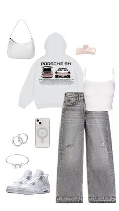 Cute Clothes Ideas For School, Dream Clothes Outfits, Jeans Outfits Women, Outfit Ado, Y3k Outfits, Everyday School Outfits, Outfits For Short Women, Off White Shirt, Ootd School