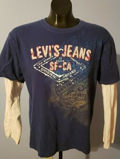 Kids Levis Graphic Tshirt-XL. Condition is Pre-owned. Shipped with USPS First Class Package. Vintage Long Sleeve T-shirt With Text Print, Vintage Long Sleeve T-shirt With Logo Print, Levi's Cotton Shirt With Graphic Print, Levi's Graphic Tee In Cotton, Levi's Cotton Crew Neck T-shirt, Levi's Cotton Crew Neck Shirt, Vintage Levi's Cotton Tops, Levi's Cotton T-shirt With Graphic Print, Levi's Logo Print T-shirt For Streetwear