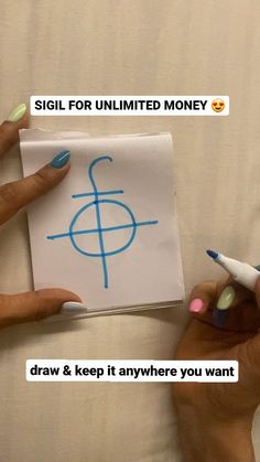 Draw this sigil for unlimited money 💰 You can keep it in your drawer, side table, wallet, under your mattress. Note: Hard work is the… | Instagram Attract Money Symbols, Sigils And Meanings Money, Sigil For Attracting Money And Wealth, Money Runes, Mysticism Aesthetic, Abundance Aesthetic, Money Symbols, Drawing On Hand, I Am A Money Magnet