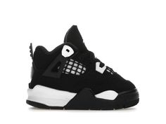 PRICES MAY VARY. Toddler's Jordan 4 Retro 'White Thunder' Black/White-Black (FV4538 001) Colorway: Black/White-Black Style Code: FV4538 001 Toddler's Sizing: 2c - 10c Brand New The Air Jordan 4 Retro TD 'White Thunder' repeats the distinctive color blocking of the original 'Thunder' release, sporting a black nubuck upper with contrasting white accents. They land on the upper and lower eyelets, as well as the mesh construction that appears on the quarter panel and throat, both of which are overlaid with black netting. Jumpman branding adorns the tongue and heel tab. A white foam midsole provides lightweight cushioning with each step. Jordan 4’s, Retro 4, Jordan 4 Retro, Air Jordan 4 Retro, Air Jordan 4, White Product, Kids Jordans, When I Grow Up, White Accents