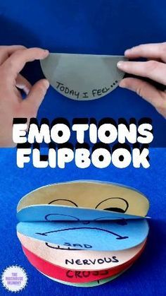 someone is making an emotions flip book