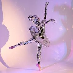 Flexible mirror ballerina costume with the disco ball effect ⭐ handmade ⭐ worldwide delivery ⭐ work 24/7⭐ check out our collection - ETERESHOP Mirrored Costume, Angel Wings Costume, Ballerina Costume, Ballet Costume, Dance Wear Ballet, Fashion Mirror, Ballerina Dress, Greek Mythology Art, Mirror Ball