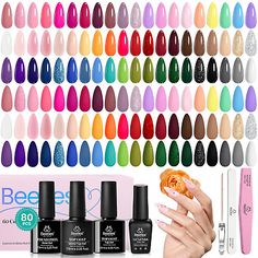 ad eBay - Beetles Gel Nail Polish Set-70 PCS 60 Colors Gel Nail Polish Kit with Base & Top - Buy Now, click the link (eBay) Nail Polish Kit, Nail Polish Kits, Nail Polish Set, Gel Nail Polish Set, Nail Polish Sets, Four Season, The Four Seasons, Pedicure Nails, Beetles