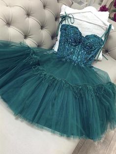 Gorgeous Beaded Short Green Lace Prom Dresses, Green Lace Homecoming F – Shiny Party Tulle Short Dress, Short Green Dress, Formal Dresses Graduation, Green Homecoming Dresses, Mini Dress Hot, Green Cocktail Dress, Green Tulle, Tulle Homecoming Dress, Short Homecoming Dress