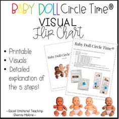 the baby doll circle time visual flip chart