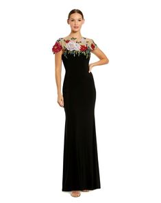 Evening attire 🌟 Fitted Gown, Formal Wedding Guest Dress, Fitted Gowns, Long Formal Dress, Jersey Skirt, Formal Dresses Gowns, Prom Designs, Designer Prom Dresses, Mac Duggal