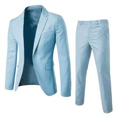 Beautiful I loved it!! Formal Wear Men, Mens Business Casual, Light Blue Blazer, Business Casual Suit, Suits Men Business, Blazer Casual, Man Blazer, Party Jackets, Elegant Jacket