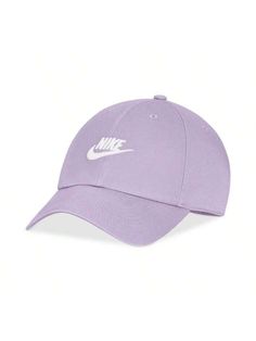 Cap off your look with the classic sporty style of this Club hat from Nike, featuring an unstructured design in soft cotton twill and bold logo embroidery at the crown. 
Mid-depth: fits just above the head 
Six-panel design 
Adjustable strapback closure with metal slider; excess back strap can be neatly tucked into the sweatband. 
Embroidered eyelets 
Pre-curved bill 
Embroidered Nike Futura logo at center crown 
All cotton 
Hand wash 
Imported 
Men's Club Logo Embroidered Cap Violet Mist/White Purple Beach, Embroidered Nike, Men Baseball Cap, Embroidered Cap, Club Logo, Bold Logo, Mens Club, Cap Men, Embroidered Caps