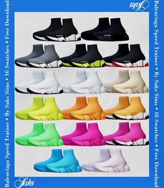 the different colors of rain boots are shown in this image, and there is no image on