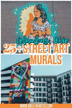 an advertisement for the 25th street art murals