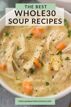 the best wholesome soup recipes for any type of meal, including chicken and carrots