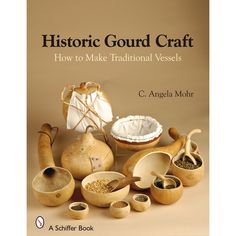 the cover of a book with different types of pottery and other items on it, including pots