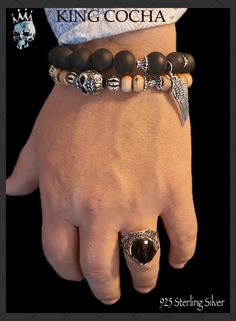 RING AND BRACELET SET ☠️🔥 Biker Style Sterling Silver Jewelry For Biker Events, Adjustable Silver Jewelry For Biker Events, Bead Snake, Snake Texture, Ring And Bracelet, Cleaning Techniques, Bone Horn, Liquid Hand Soap, Platinum Jewelry