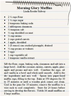 a recipe for making cupcakes and muffins with the instructions on how to make them