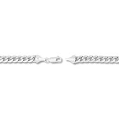 This stylish Cuban link necklace features semi-solid 7.0mm links that are angled to reflect more light, making it a stylish addition to any outfit. Fashioned in 14K white gold, the 24-inch chain secures in place with a lobster clasp. Formal White Gold Cuban Link Necklace With Box Chain, Formal White Gold Cuban Link Necklace With Curb Chain, Formal White Gold Cuban Link Necklace, Classic Diamond Cut Cuban Link Necklace For Formal Occasions, Cuban Link Necklace, Miami Cuban Link, Jared The Galleria Of Jewelry, Miami Cuban, Cuban Link