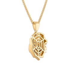 1/2 CTW Treated Black Diamond 22-inch Lion Head Pendant in Yellow Gold Plated Sterling Silver with Curb Chain Prom Jewelry, Gold Bracelet Chain, Lion Head, Watch Gifts, Curb Chain, Chain Pendants, Gold Plated Sterling Silver, Black Diamond, Chain Bracelet