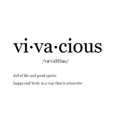 the words vi - vacious are written in black and white on a white background