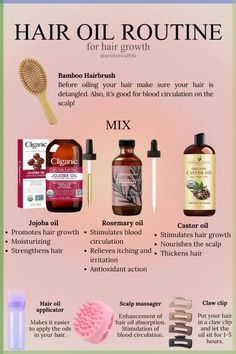 Healthy Hair Routine Natural, Hair Oils For Hair Growth, Good Hair Oils Products, How To Oil Your Scalp, Healthy Hair Growth Routine, Health Hair Growth, Oils To Grow Hair Fast, Healthy Hair Care Routine Natural