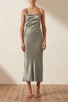 Slate Blue Dresses, Shona Joy Dress, Sage Dress, Asymmetrical Midi Dress, Shona Joy, Maxi Dress Online, Blue Bridesmaids, Midi Length Skirts, Mid Dresses