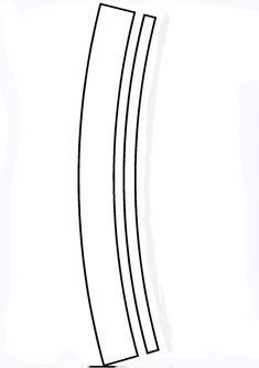 a line drawing of three curved lines