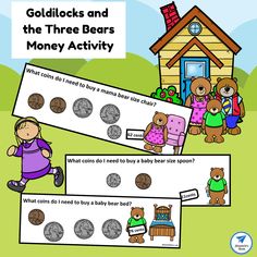 goldilocks and the three bears money activity