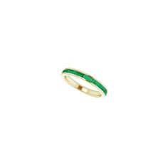 This 14k gold Baguette Emerald Channel Set Stackable Ring is a statement piece on it's own and perfect to stack with other statement rings. It's perfect for an anniversary or for May push presents. Available in 14k yellow gold, 14k white gold, and 14k rose gold Emerald sizes are 4 x 2 mm per each stone Eight total round stones Emeralds are natural stones Emerald stone shape is straight baguette Ring sizes range from 6-8 Emeralds are May birthstones Green Baguette Cut Stackable Rings, Modern Emerald-cut Stackable Rings For Anniversary, Luxury Stackable Baguette Cut Rings, Yellow Gold Channel Set Emerald Ring, Baguette Cut Gemstone Stackable Rings For Anniversary, Yellow Gold Channel-set Emerald Ring For Anniversary, Yellow Gold Channel Set Emerald Ring For Anniversary, Yellow Gold Stackable Baguette Cut Jewelry, Anniversary Yellow Gold Channel Set Emerald Ring