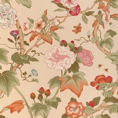 Samples and Purchasing available for Gardenia Print - Spring Pink By Lee Jofa | Garden Walk | Botanical & Floral Multipurpose Print at Designer Wallcoverings and Fabrics Tree Peonies, Morning Glory Vine, Lee Jofa Fabric, Hand Painted Wallpaper, Couch Fabric, Green Collection, Lee Jofa, Fabric Houses, Spring Fabric