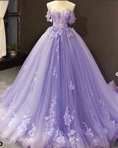 Lavender Ball Gown, Prom Dress Off The Shoulder, Purple Ball Gown, Prom Dresses Off The Shoulder, Ball Gown Prom Dress, Stunning Prom Dresses