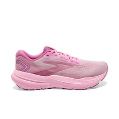 Brooks Glycerin 21 "Pink Lady/Fuchsia Pink" Women's Running Shoe - Hibbett | City Gear Running Girly, Brooks Running Shoes Women, Brooks Glycerin, Cheer Shoes, 2024 Wishlist, Brooks Running Shoes, Wrestling Shoes, Pink Running Shoes, Brooks Running