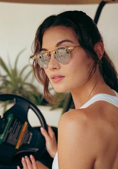 Our iconic classic. Inspired by the historic cast-iron balconies found in New Orleans’ French Quarter, the ST. LOUIS’s rounded silhouette complements every face shape while its distinct brow and mirrored lenses upgrade y’alls everyday uniform. Easy wear is a given with sturdy-yet-comfortable supports at the nose and temples. Love this style? Try our original ST. LOUIS CLASSICS. Lifetime Warranty Silver Gradient Mirrored Lens 24K Gold Plated Hardware Handcrafted, Luxury Acetate Sunglasses 100% UV French Sunglasses, Silver Gradient, French Luxury Brands, Everyday Uniform, Cartier Sunglasses, New Orleans French Quarter, Unique Sunglasses, Dior Sunglasses, Heart Face Shape