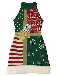 Top Seller for Womens (Jrs) Black Green From Santa Christmas Ugly Holiday Sweater Dress, Sweaters Dresses Women Sweater Dress, Ugly Holiday Sweater, Dress Christmas, From Santa, Women Sweater, Holiday Sweater, Top Seller, Santa Christmas, Black Green