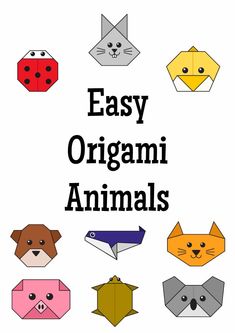 easy origami animals Origami Printables, Easy Origami Animals, Camp Hope, Steam Lab, Origami Sheets, Easy Origami For Kids, Origami Templates, Dollar Origami, Origami Gifts