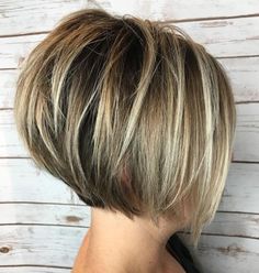 Ear Lobe Length Bob, Short Bob Stacked Hairstyles, Inverted Bob Hairstyles Short Stacked, Short Stacked Bob Haircut With Bangs, Wedge Haircuts Stacked, Short Hairstyle Women Bob, Stacked Bob Haircut For Thick Hair, A Line Bob Short Stacked, Short Bob Layered Haircuts