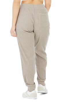 Total live-in material. The Muse Sweatpant takes comfort seriously—it’s made with a soft ribbed knit and has a relaxed silhouette, drawstring closure and pockets at side and back. Wear it with the matching hoodie or an easy tank. An iconic Alo fave So comfy & all-day cute Designed & uniquely fit to flatter every size Wear-tested by our in-house team for the perfect fit Alo Yoga® | Muse Sweatpant in Gravel Heather, Size: Medium Comfortable Alo Yoga Bottoms With Elastic Waistband, Alo Yoga Bottoms With Ribbed Waistband, Alo Yoga Athleisure Loungewear Bottoms, Alo Yoga Athleisure Bottoms For Loungewear, Cozy Pants With Ribbed Cuffs For Relaxation, Cozy Fit Pants With Ribbed Cuffs For Loungewear, Alo Yoga Relaxed Fit Bottoms For Lounging, Alo Yoga Bottoms For Fall Loungewear, Comfy Pants With Ribbed Cuffs For Relaxation