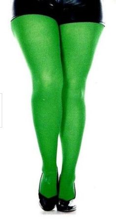 These are the perfect plus size tights costume accessories for elves for Christmas, St. Patrick's Day leprechauns, Mardi Gras and other costumes for Halloween, cosplay, theatrical productions, club nights, everyday wear, theme parties and more! Other costumes, shoes and accessories not included. Other costumes and accessories are sold separately on our page – subject to availability. Queen/Plus size typically fits most women up to 255 pounds.