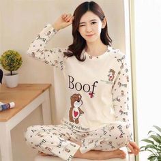 Printed Pajama Suit Printed Pajama Suit Size (Cm) Us Bust Length Waistline Pants Length M 8/10 90 63 47 88 L 12/14 92 64 48 89 Xl 16 96 65 49 90 Xxl 18 100 66 50 91 Pijama Pattern, Autumn Pyjamas, Pattern Pajamas, Pajamas For Teens, Silk Pajamas Women, Pajama Suit, Women Pajamas, Winter Pajamas, Girls Sleepwear