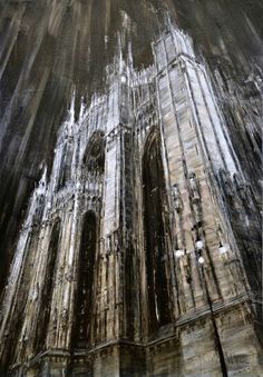 an image of a painting of a cathedral