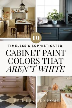 the top 10 cabinet paint colors that aren't white