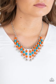 Short Your SUNDAES Best Orange ✨ Necklace Multi Necklace, Orange Necklace, Diy Bracelet Designs, Fringe Necklace, Paparazzi Accessories, Paparazzi Jewelry, Diy Necklace, Jewelry Lover, Necklace Earring Set