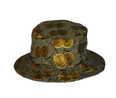 Fully reversible fedora shaped bucket hat. 22.5 inches 100% Cotton Hand wash or machine wash cold. Lay flat to dry Made in the USA Reversible Flat Brim Bucket Hat, Adjustable Gold Bucket Hat, Yellow Reversible Wide Brim Hat, Reversible Bucket Hat, Made In The Usa, Floppy Hat, Lay Flat, Hand Washing, Fedora