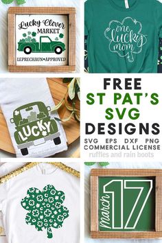 st patrick's day svg designs and free printables for st patrick's day