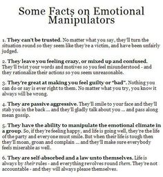 Emotional Manipulators Manipulative People, Toxic Relationships, Narcissism, What’s Going On, Some Words, Relationship Tips, Words Of Wisdom, Psychology