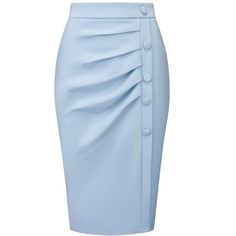 Hobemty Women's Pencil Skirt High Waist Pleated Front Work Midi Skirts : Target Elegant High-waisted Pencil Skirt With Button Closure, Elegant High Waist Pencil Skirt With Buttons, Fitted High Waist Mini Skirt With Button Closure, High Waist Buttoned Pencil Skirt For Work, Fitted High-waist Mini Skirt With Buttons, Fitted Knee-length Bottoms With Buttons, Fitted High Waist Button Mini Skirt, Buttoned Pencil Mini Skirt For Work, Fitted High Waist Skirt With Side Buttons