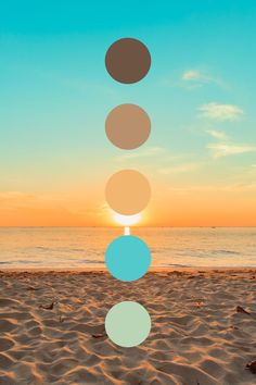 color palette of the beach Travel Color Palette Colour Schemes, Sunrise Color Palette, Colors Moodboard, Paint Tricks, Color Branding, Insta Board, Icon Colors, Beach Color Palettes, Sunset Palette