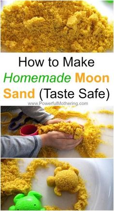 how to make homemade moon sand taste safe