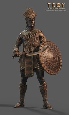 ArtStation - Total War Troy - Memnon, Kalin Popov African King, Marketing Poster, Black Comics, Game Of Thrones Art, Fantasy Armor, Fantasy Concept Art, Afro Art, Bronze Age