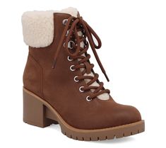 Inspired by utilitarian fashion, the MIA Amore Blaake boots are a winter staple. Crafted from faux leather with a shearling upper, these lace-up boots offer maximum comfort and warmth, perfect for those chilly days. From MIA. Utilitarian Fashion, Boots With Heel, Stylish Winter Boots, Lace Up Block Heel, Block Heel Boots, Heel Boots, Lace Up Boots, Winter Boots, Cold Weather