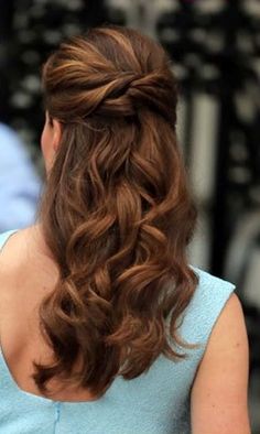 Düşes Kate, Kate Middleton Hair, Hair Envy, Wedding Hair And Makeup, Hair Dos, Hair A, Gorgeous Hair, Half Up, Bridesmaid Hair