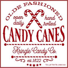 candy canes sign with the words, old fashioned open daily and hand rolled king candy co