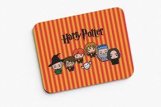 a harry potter coaster with the characters on it